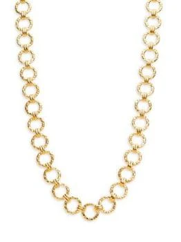 Sterling Forever | 14K Goldtone Molten 16'' Chain Necklace 5折×额外9折, 独家减免邮费, 额外九折
