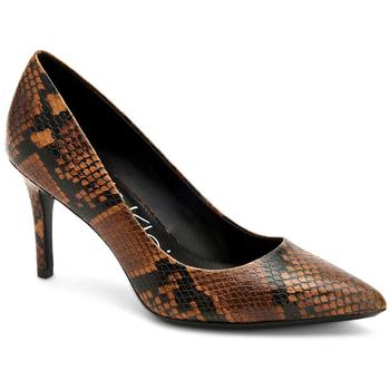 商品Calvin Klein Womens Gayle Leather Slip On Dress Heels图片