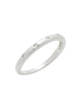 Saks Fifth Avenue | 14K White Gold & 0.07 TCW Diamond Ring,商家Saks OFF 5TH,价格¥3355