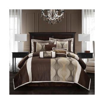 推荐Kath 7-Piece Comforter Set, Brown, King商品