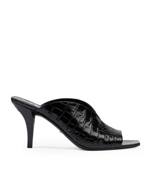 古驰高帮鞋, Gucci | Leather Croc-Embossed Mules 95商品图片 