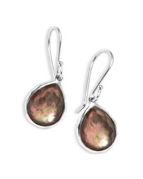 Ippolita | Sterling Silver 925 Rock Candy® Black Shell Doublet Teeny Teardrop Earrings,商家Bloomingdale's,价格¥1459