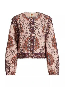 Farm Rio | Glam Tapestry Cotton Quilted Jacket,商家Saks Fifth Avenue,价格¥1949