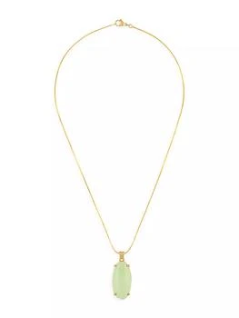 Alexa Leigh | Greta 14K Gold-Filled & Jade Pendant Necklace,商家Saks Fifth Avenue,价格¥1688