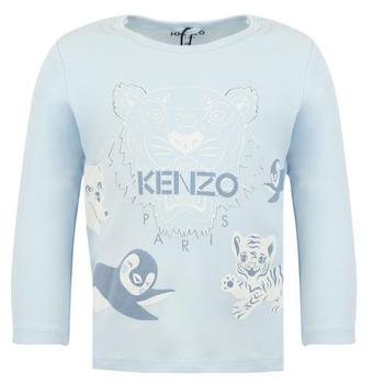 Kenzo | Pale Blue Long Sleeve Baby Boys T Shirt商品图片,额外7.5折, 额外七五折