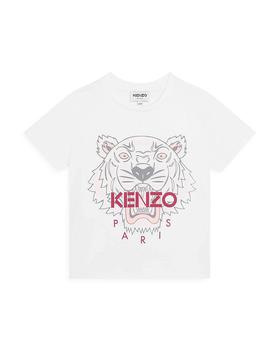 Kenzo | Girls' Short Sleeve Graphic Tiger Tee - Little Kid, Big Kid商品图片,独家减免邮费