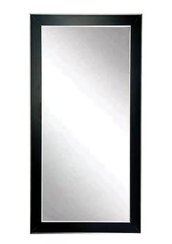 商品Home Indoor Decorative Silver Accent Black Floor Mirror - 32" x 66"图片