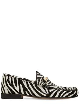 推荐Mick Zebra Print Suede Loafers商品