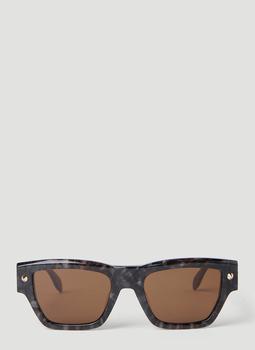 Alexander McQueen | Spike Studs Sunglasses in Grey商品图片,