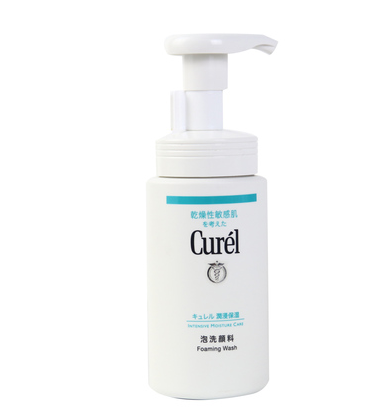 推荐curel珂润洗面奶保湿洁面泡沫150ml温和敏感肌清洁男女商品