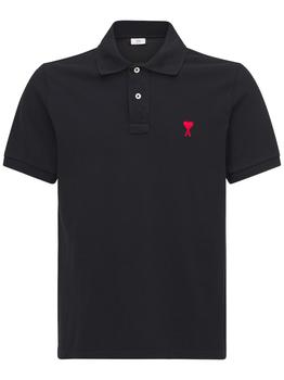 ami polo, AMI | Embroidered Logo Cotton Pique Polo商品图片 额外8.5折, 额外八五折