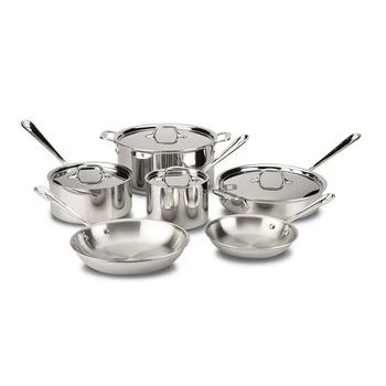 All-Clad | All Clad D3 Stainless Steel 3-Ply Bonded 10-Piece Cookware Set,商家Bloomingdale's,价格¥5234