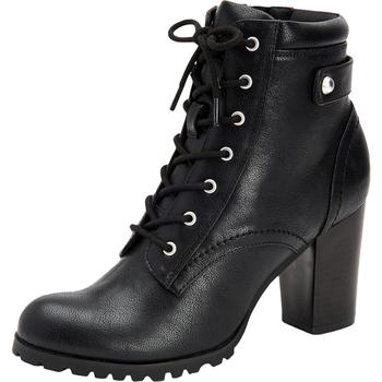 Style & Co | Style & Co. Womens Cassyn Lace Up Block Heel Combat Boots商品图片,2.1折, 独家减免邮费