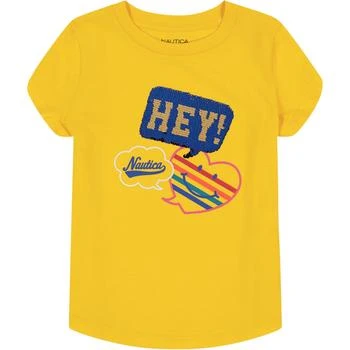 推荐Nautica Little Girls' Hey Nautica T-Shirt (4-6X)商品