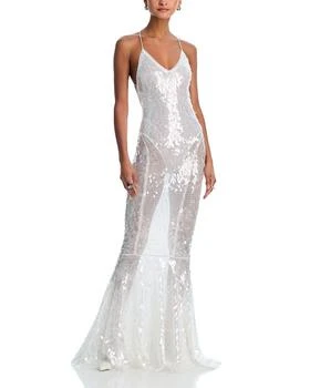 Norma Kamali | Low Back Fara Slip Fishtail Gown,商家Bloomingdale's,价格¥2833