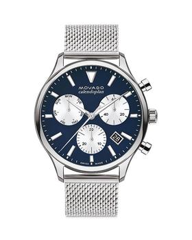 Movado | Heritage Calendoplan Chronograph, 43mm商品图片,独家减免邮费