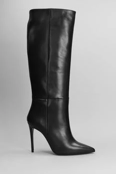 推荐High Heels Boots In Black Leather商品