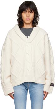 We11done | Off-White Argyle Sweater商品图片,4.3折