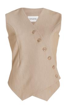 商品The Frankie Shop - Women's Maesa Woven Wrap Vest - Neutral - Moda Operandi,商家Moda Operandi,价格¥1647图片