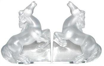 商品Lalique | Crystal Kazak Horse Bookends 11857,商家Jomashop,价格¥22552图片