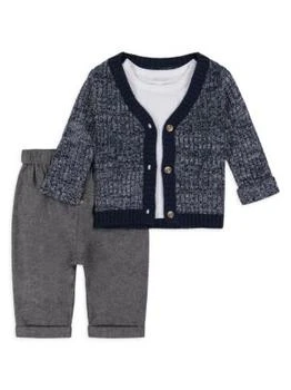 Miniclasix | Baby Boy's 3-Piece Cardigan, T Shirt & Pants Set,商家Saks OFF 5TH,价格¥553