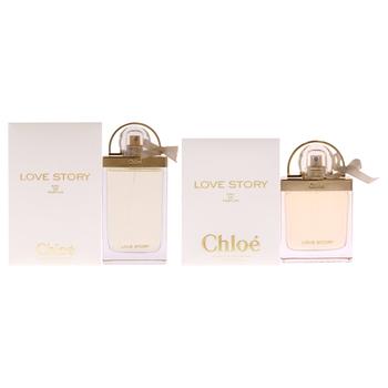chloe香水代购, Chloé | Chloe Love Story Kit by Chloe for Women - 2 Pc Kit 2.5oz EDP Spray, 1.7oz EDP Spray商品图片 8.3折