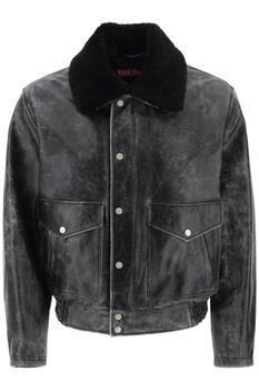 商品Diesel | L-muds Vintage-leather Jacket,商家Italist,价格¥6269图片