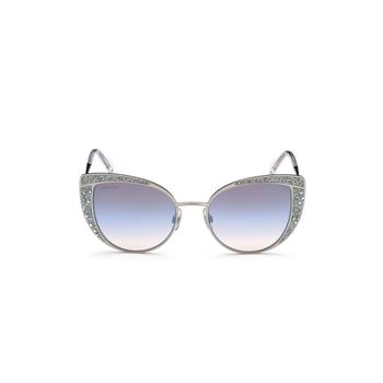 product Swarovski Shiny Palladium & Gradient Purple Cat Sunglasses SK0282-5116Z image