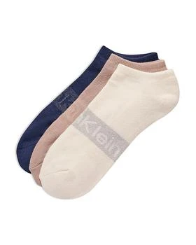 Calvin Klein | No Show Logo Liner Socks, Pack of 3 满$100减$25, 满减
