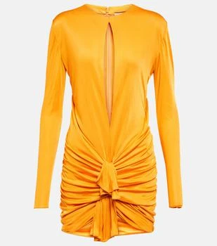 Yves Saint Laurent | Draped jersey minidress 