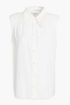 ba&sh | Lace-trimmed cotton-gauze top商品图片,5.5折