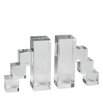 Tizo | Steps Crystal Glass Bookend, Set of 2,商家Bloomingdale's,价格¥885