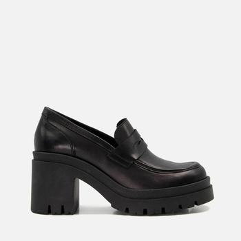 Dune Grounded Leather Heeled Loafers product img
