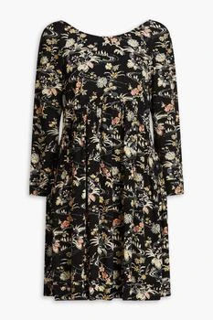 ba&sh | Fina pleated floral-print crepe mini dress 1.5折×额外9.5折, 额外九五折