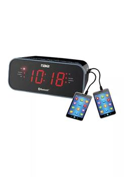 商品Bluetooth Dual Alarm Clock Radio with 2 USB Charge Ports,商家Belk,价格¥220图片