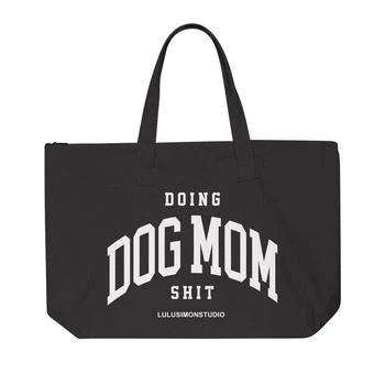 推荐Doing Dog Mom Sh*t Zippered Tote Bag商品
