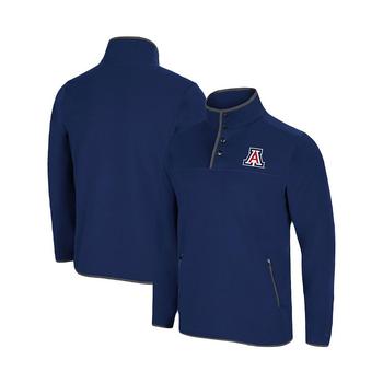 推荐Men's Navy Arizona Wildcats Rebound Snap Pullover Jacket商品