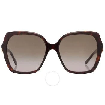 Jimmy Choo | Brown Gradient Butterfly Ladies Sunglasses MANON/G/S 0086/HA 57,商家Jomashop,价格¥547