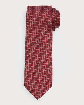 推荐Men's Rhombus Jacquard Silk Tie商品