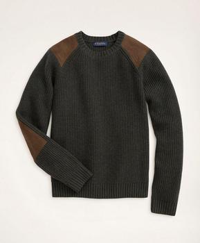 Brooks Brothers | English Rib Lambswool Crewneck Sweater商品图片,
