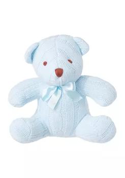 商品Baby Mode Signature | Baby Boys Blue Cable Knit Snuggle Bear,商家Belk,价格¥189图片