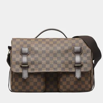 推荐Louis Vuitton Brown Canvas Damier Ebene Broadway Messenger Bag商品