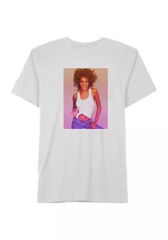 推荐Whitney Houston Gradient Graphic T-Shirt商品