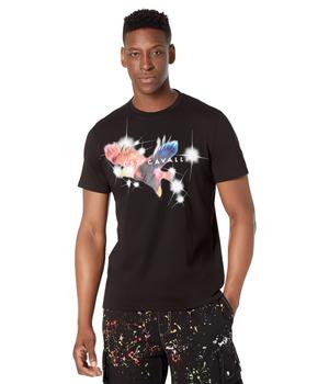 Just Cavalli | Queens T-Shirt with "American Eagle" Graphic商品图片,3.5折
