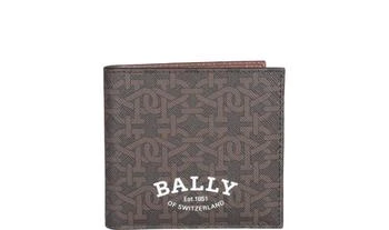 Bally | Bally Logo Monogram Printed Bifold Wallet 5.2折