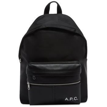 A.P.C.双肩包, A.P.C. | A.P.C. Logo Leather Nylon Backpack商品图片 