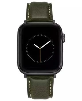 WITHit | Green Smooth Genuine Leather Band designed for Apple Watch® 42mm (Series 1-3 only) & 44/45/46/49mm (Ultra & Ultra 2),商家Macy's,价格¥253