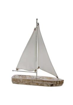商品Duna Range | 17 Inches Wooden Decorative Sail Boat, Gray and Brown,商家Belk,价格¥505图片