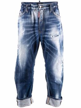 推荐Dsquared2 Men's  Blue Cotton Jeans商品