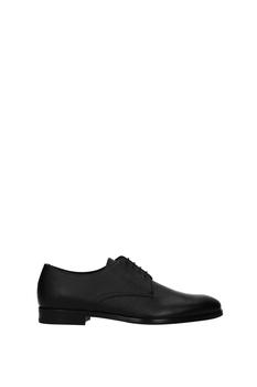 Prada | Lace up and Monkstrap Leather Black商品图片,6.5折